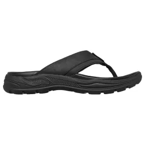 SKECHERS Men's Arch Fit Motley SD-Malico sandal (Black)