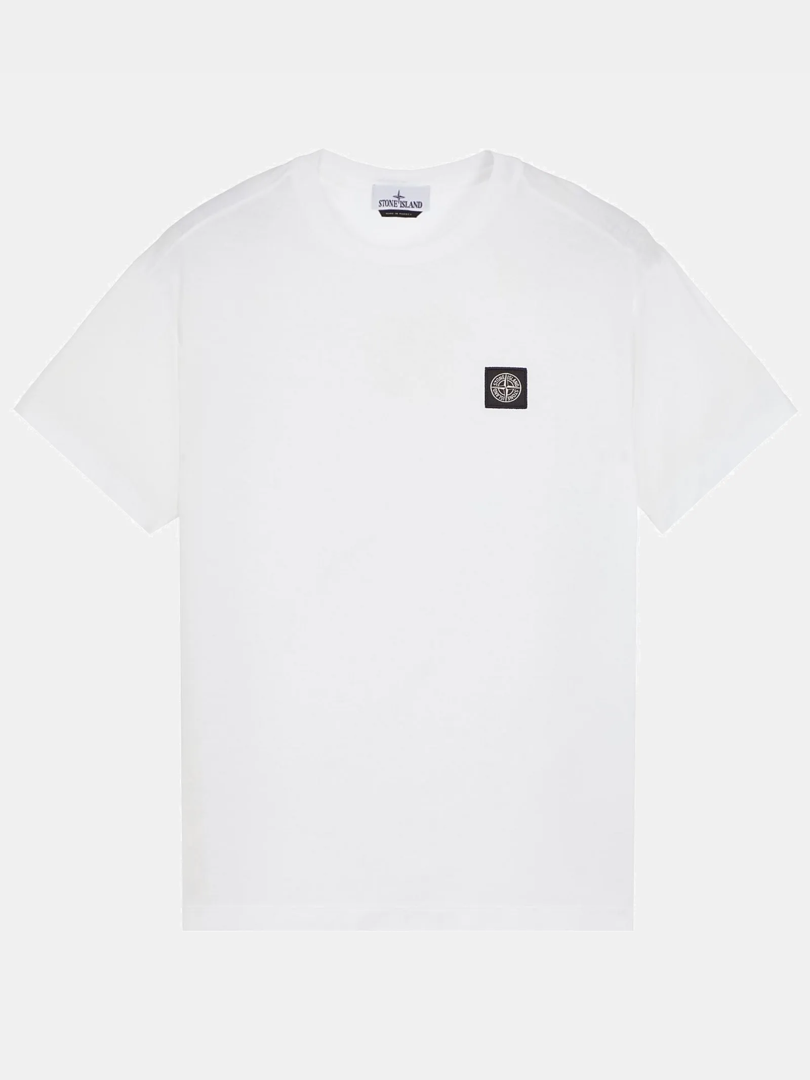 STONE ISLAND  |Crew Neck Plain Cotton Short Sleeves Logo Crew Neck T-Shirts