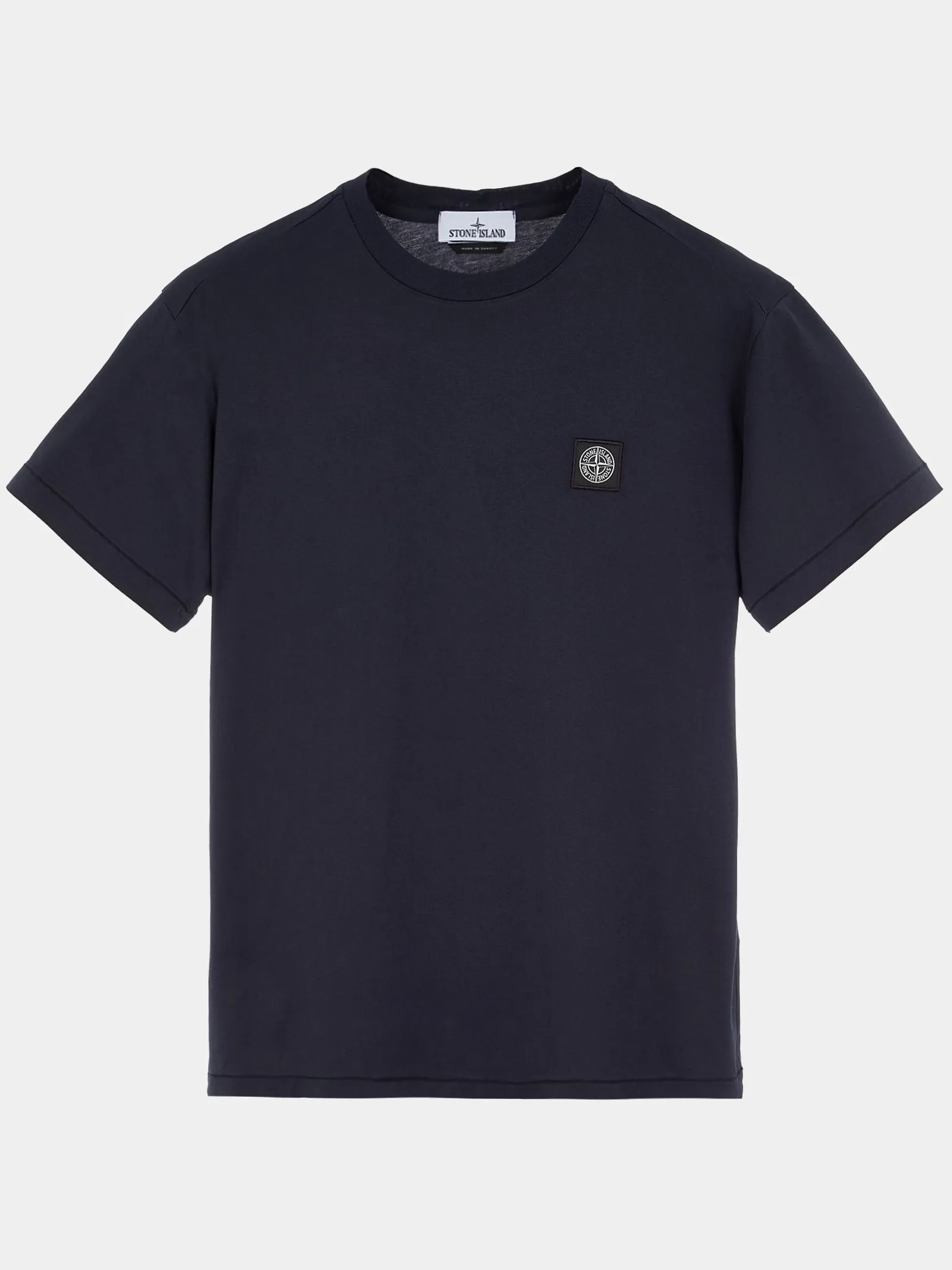 STONE ISLAND  |Crew Neck Plain Cotton Short Sleeves Logo Crew Neck T-Shirts