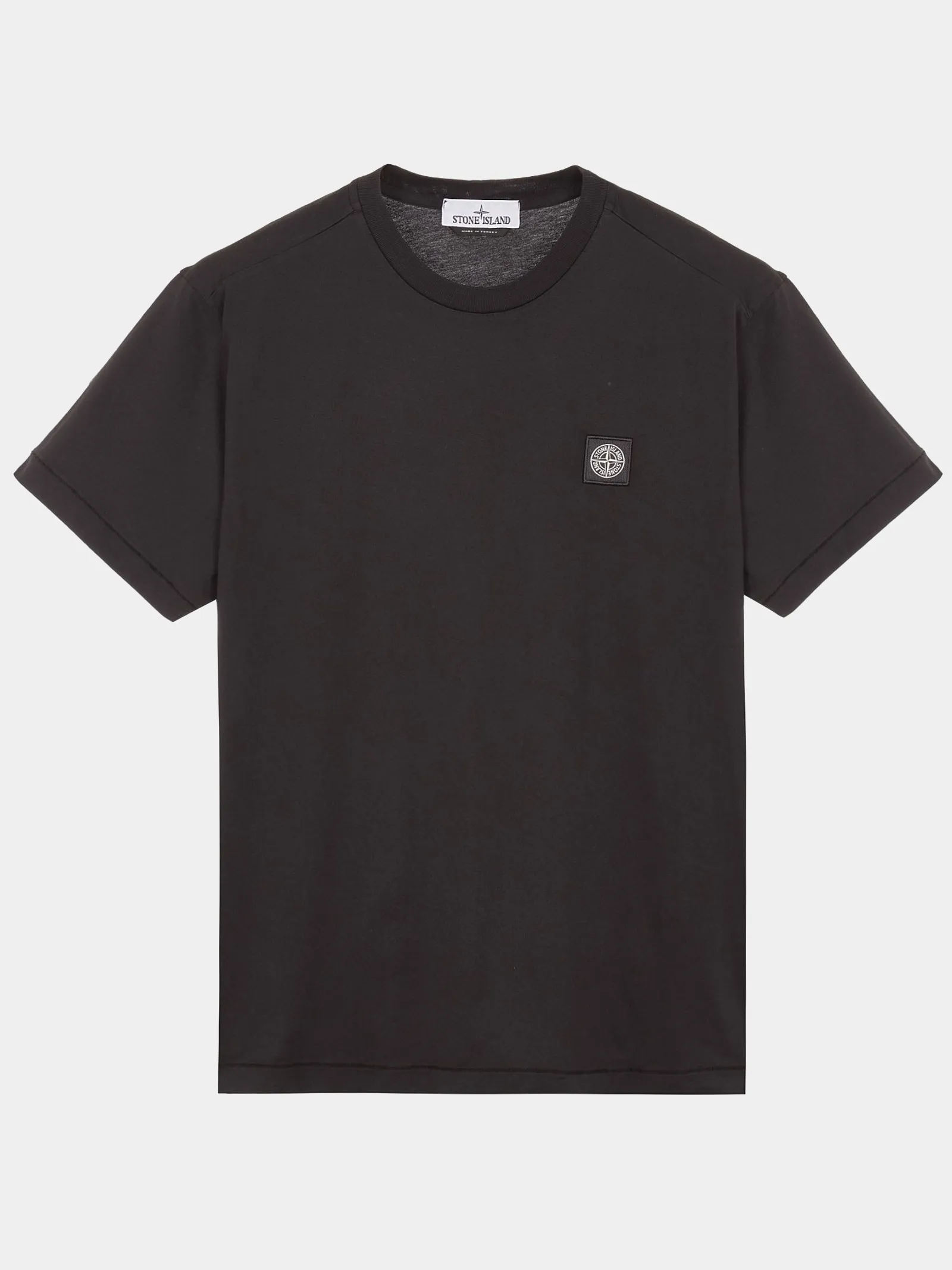 STONE ISLAND  |Crew Neck Plain Cotton Short Sleeves Logo Crew Neck T-Shirts