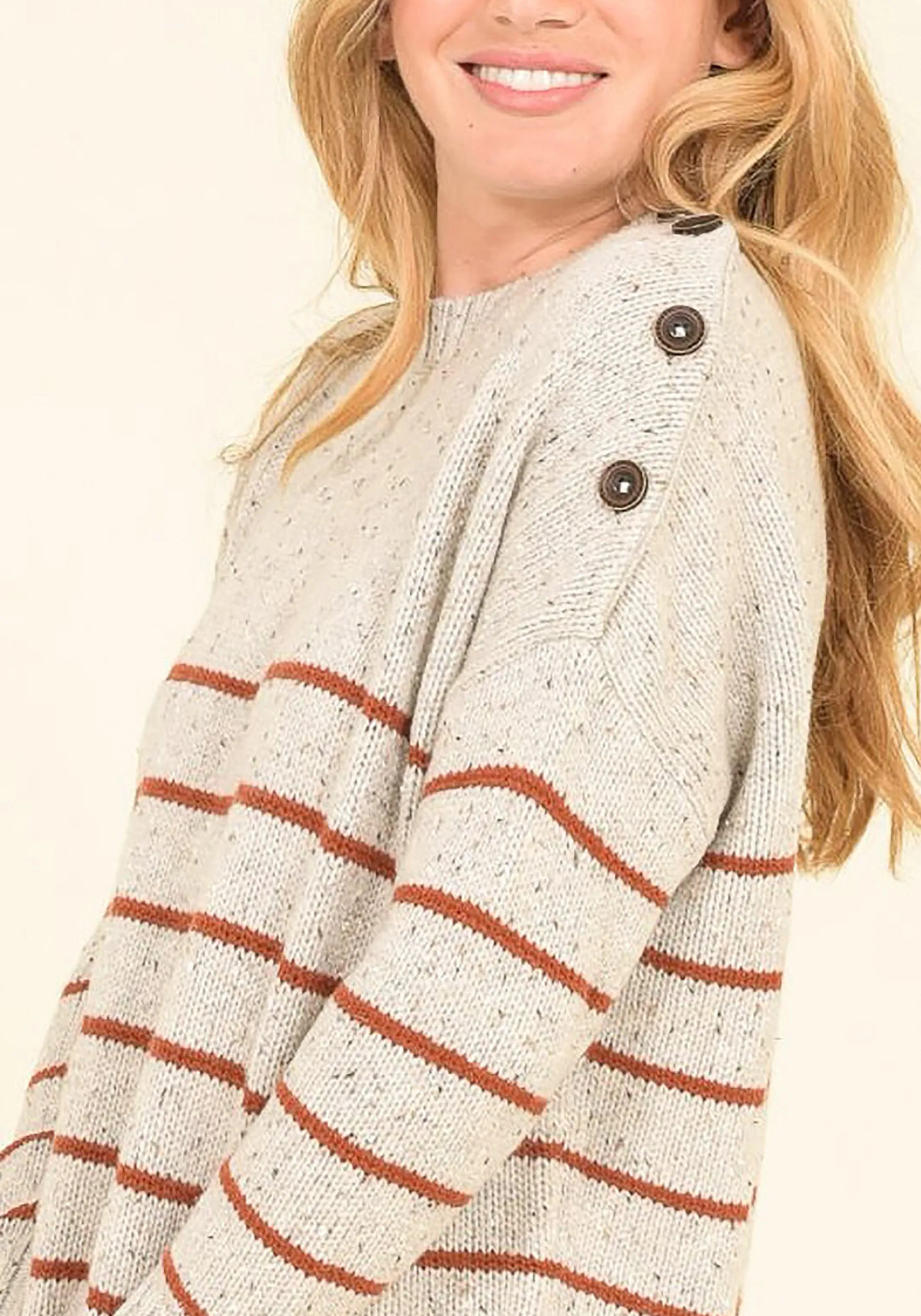 Stripe Button Jumper