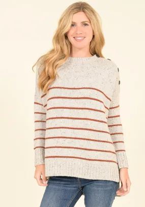 Stripe Button Jumper