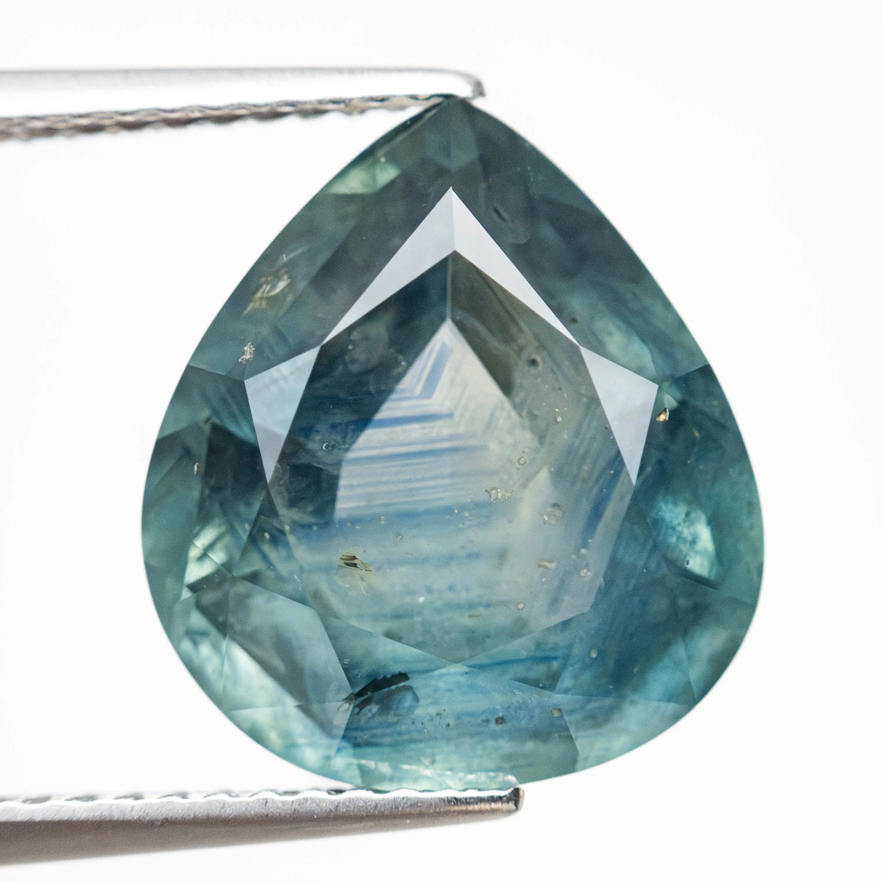 Teal Brilliant Sapphire - 7.75ct Pear