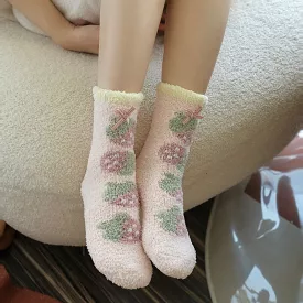 Three pairs of thickened warm and non slip floor socks by11301