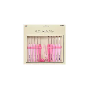 Tulip Crochet Hooks, Etimo Rose with Cushioned Handle (13 Piece Set)