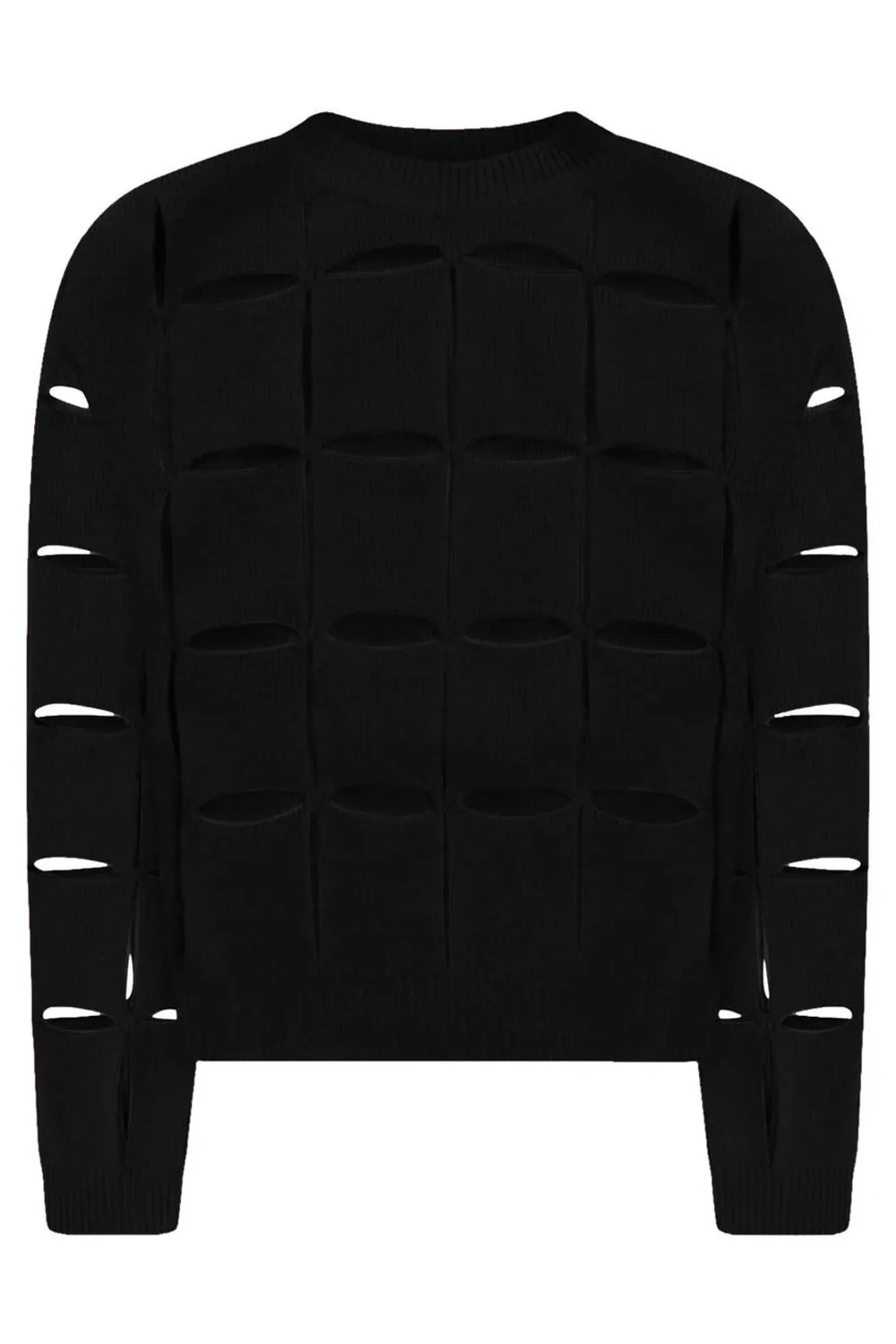 VALENTINO  |Crew Neck Wool Long Sleeves Plain Elegant Style