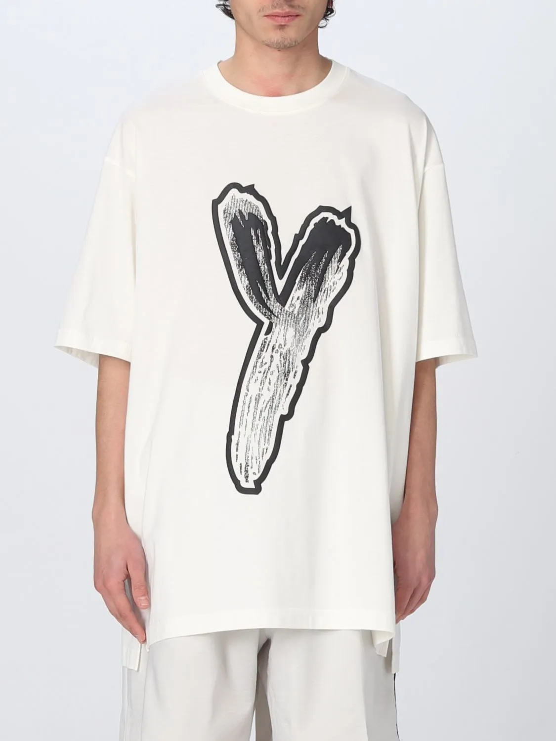 Y-3  |Crew Neck Short Sleeves Logo Designers Crew Neck T-Shirts