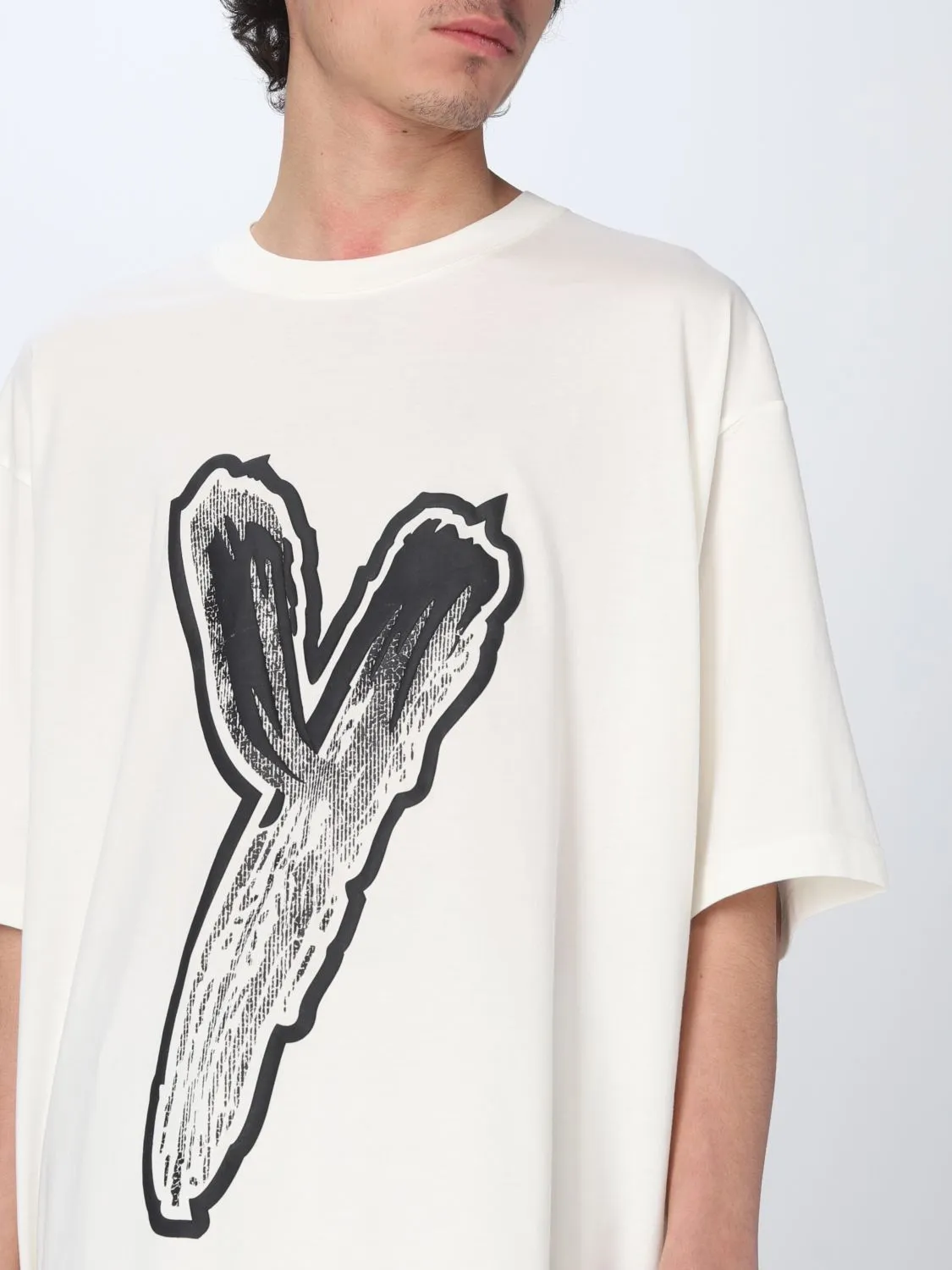 Y-3  |Crew Neck Short Sleeves Logo Designers Crew Neck T-Shirts