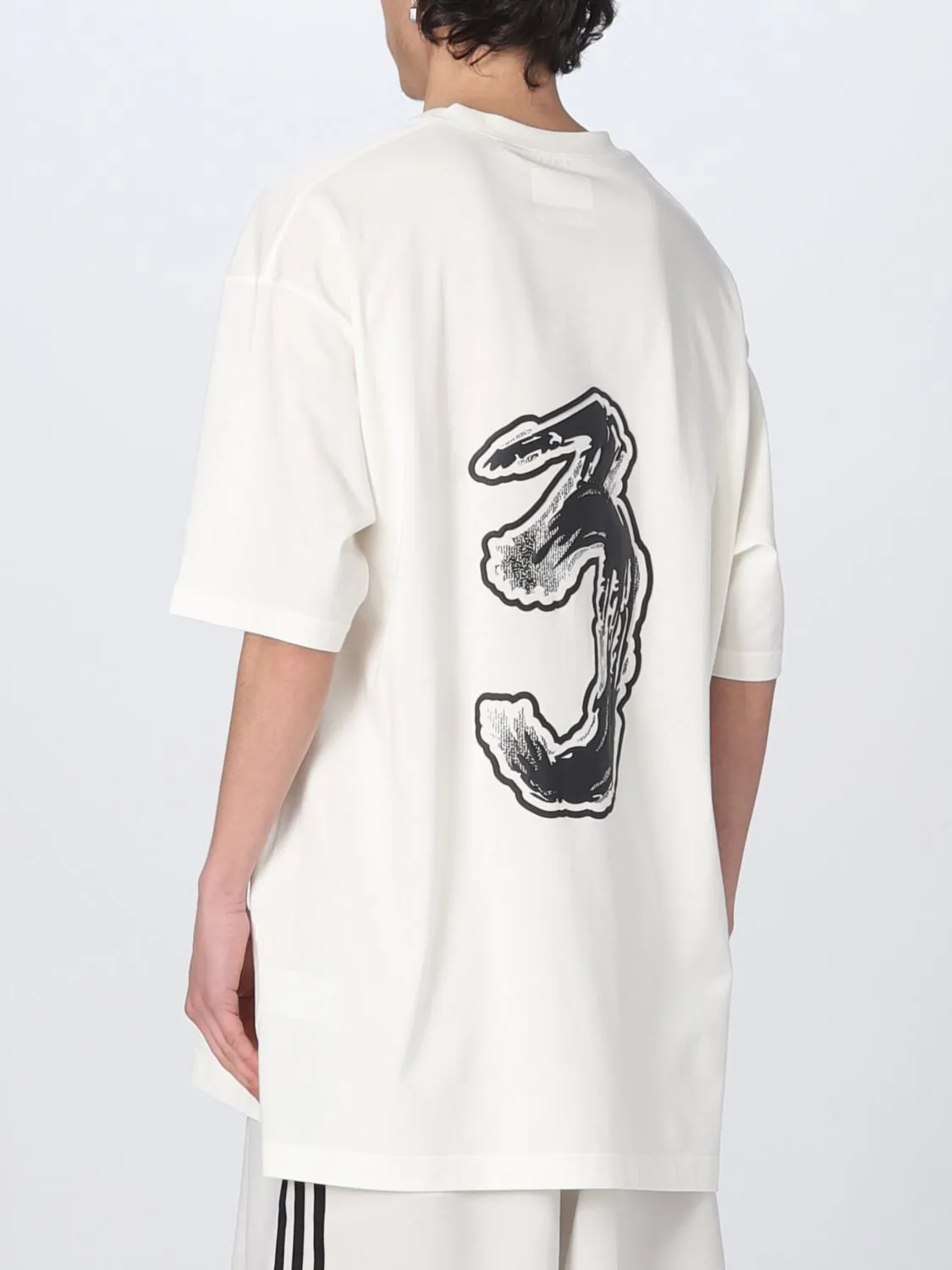 Y-3  |Crew Neck Short Sleeves Logo Designers Crew Neck T-Shirts